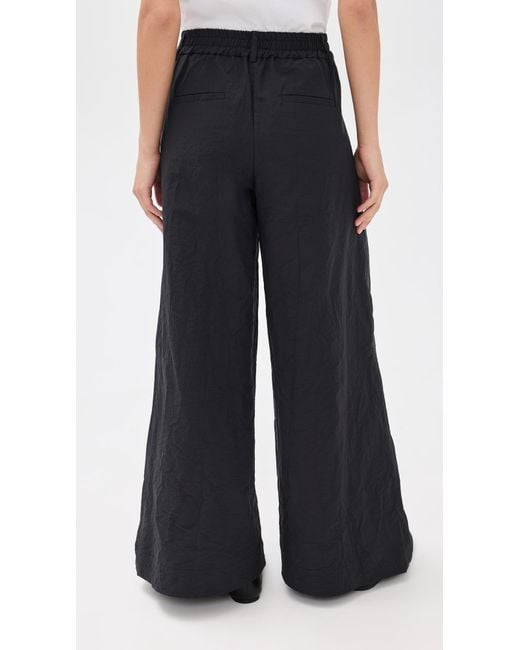 Sea Black Willow Wrinkled Suiting Pants