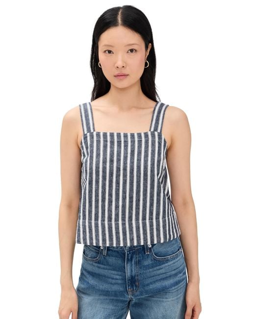 Madewell Black Square Neck Top