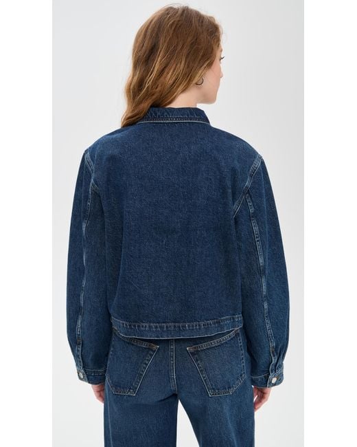 FRAME Blue The Patch Pocket Jacket