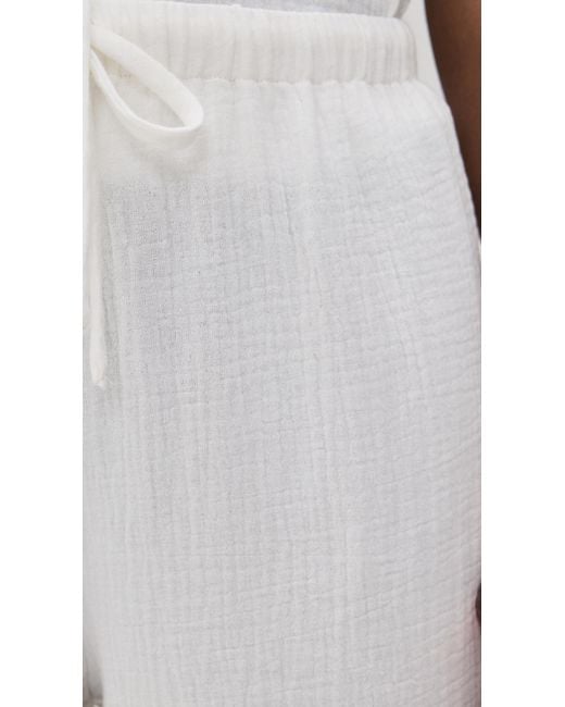 Wayf White Ani Drawstring Pants