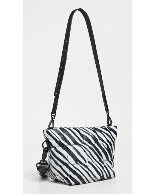 VEE COLLECTIVE Black Porter Clutch Zebra