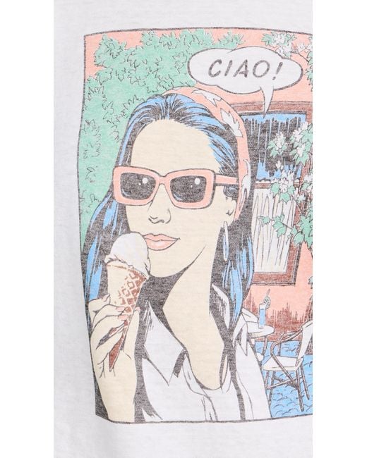 Re/done White Caic Ciao Tee
