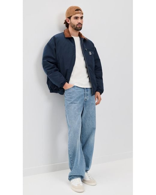 Obey Blue Elysian Puffer Jacket for men