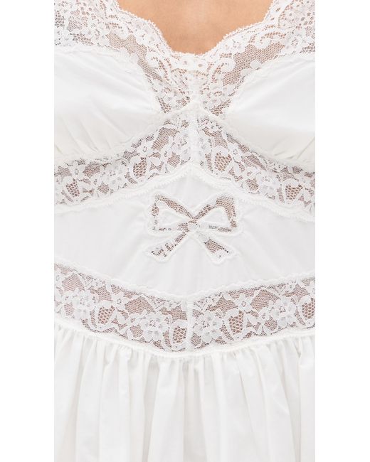 LoveShackFancy White Zima Dress