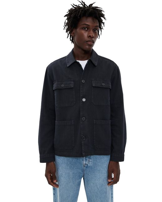 FRAME Black Herringbone Jacket for men