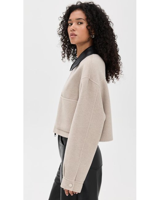 Nanushka Black Phebe Outerwear Jacket