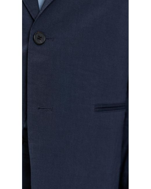 Theory Good Crunch Linen Clinton Blazer in Blue for Men | Lyst