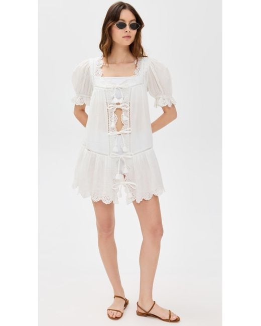 Sea White Mae Short Sleeve Coverup Dress
