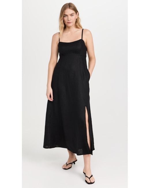 Xirena Black Daryl Linen Dress