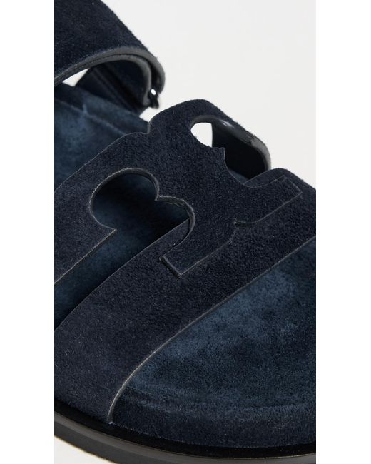 Tory Burch Blue Ines Sport Slides