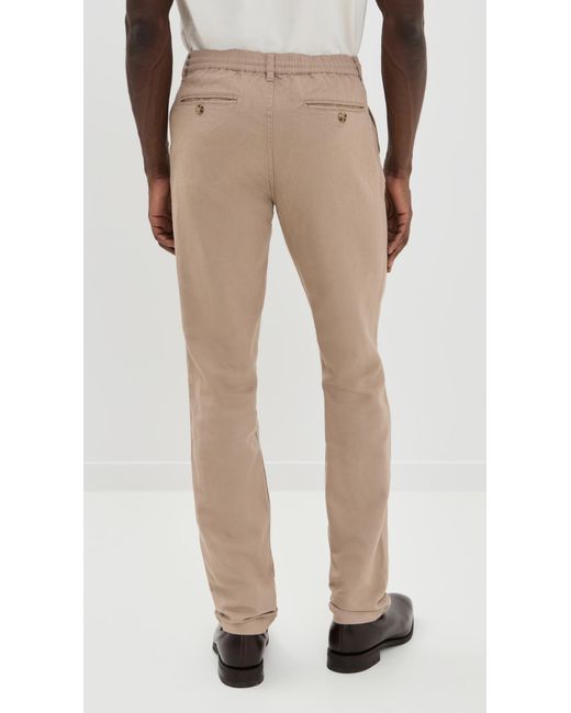 Taylor Stitch Natural Carmel Cotton Linen Pants for men