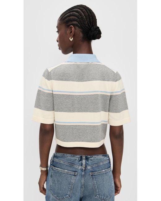 Le Bos Multicolor Short Sleeve Striped Polo