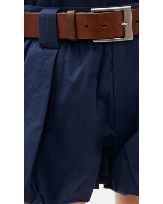 Sea Blue Adele Sportswear Bubble Shorts