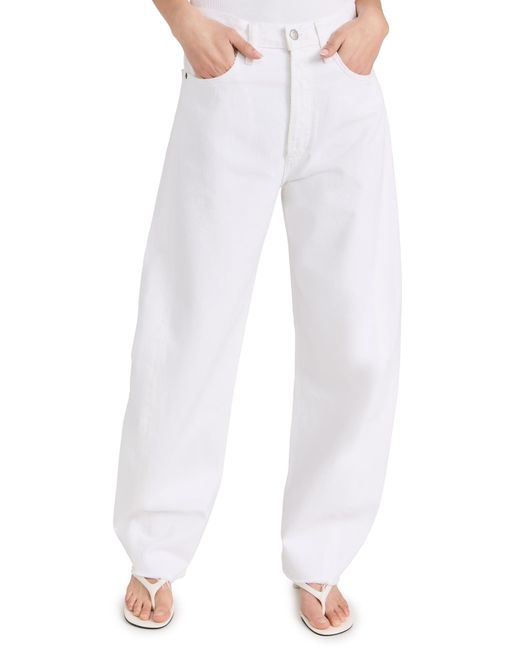 Agolde White Luna Pieced Jeans