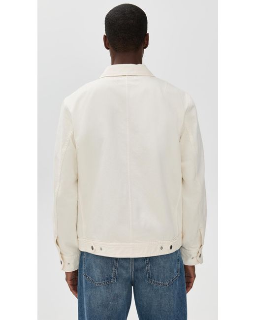 Rag & Bone Natural Simon Denim Garage Jacket for men