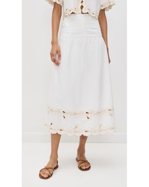 Rails White Sol Skirt