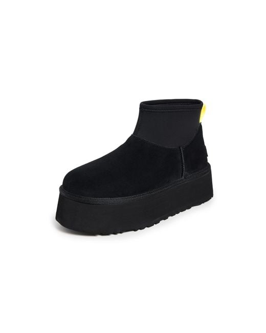 Ugg Black Platform Snow Boots Classic Mini Dipper