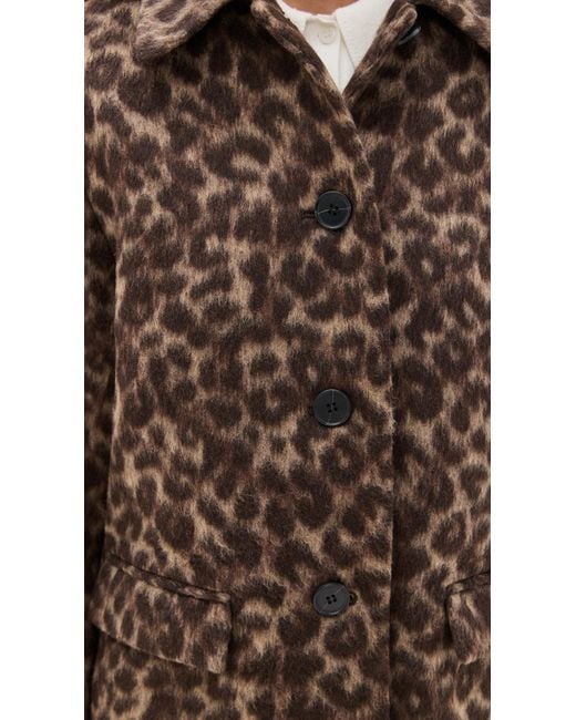 Madewell Blue Single Breasted Topcoat