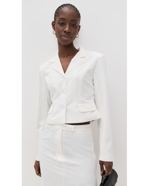 Lioness White Lune Blazer
