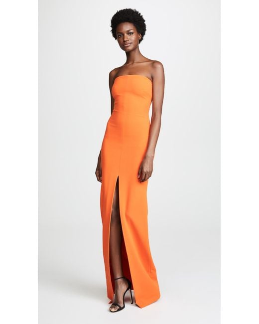 Solace London Orange Bysha Maxi Dress