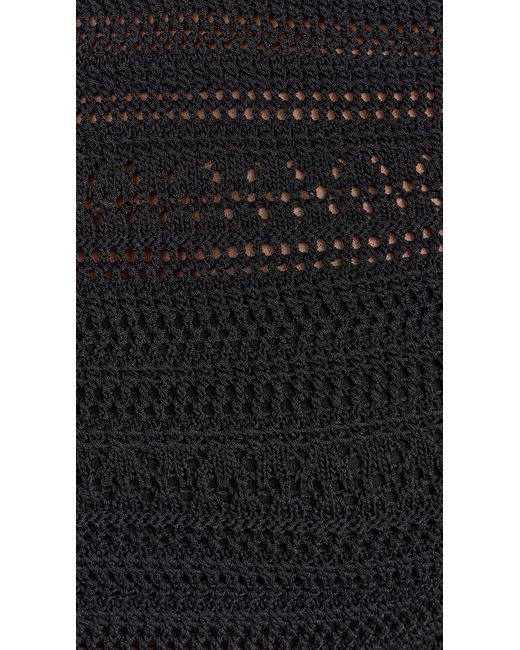 PQ Swim Black Crochet Top