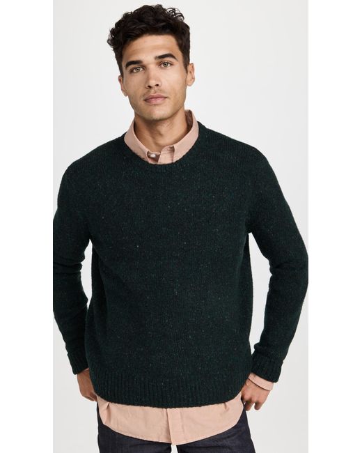 Madewell Black Donegal Crewneck Sweater for men