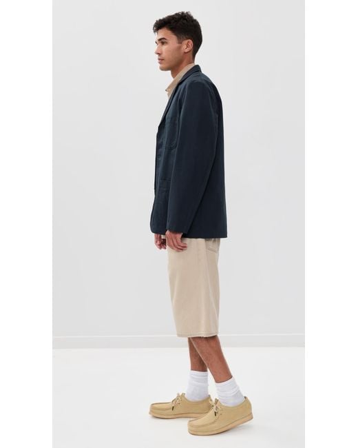 Universal Works Blue Three Button Jacket for men