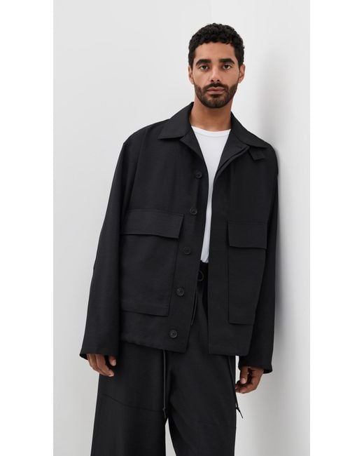 Y-3 Black Uniform Coach Jacket for men