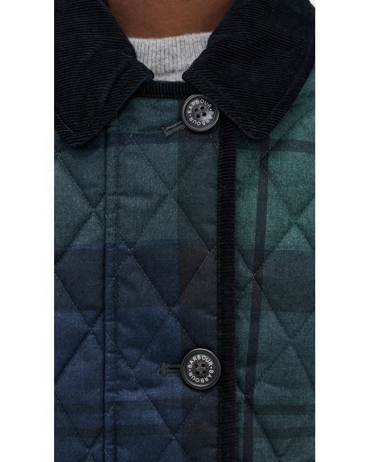 Barbour Blue Louden Quilted Jacket