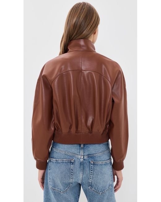 Agolde Red Nova Bomber Jacket