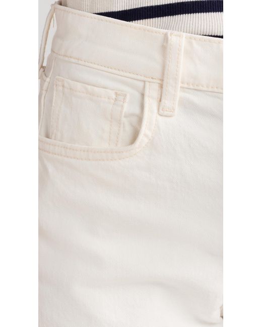 Joe's Jeans White Alex Shorts W/ Rolled Hem