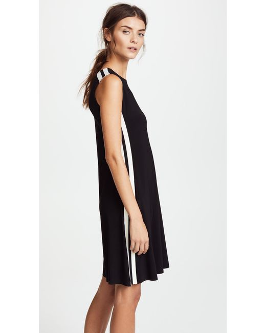 norma kamali side stripe dress