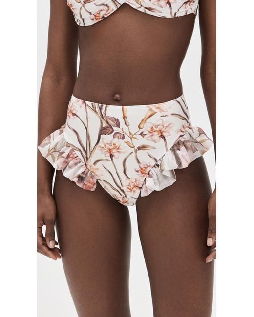 PATBO Pink Botanic Retro Flutter Bikini Bottoms