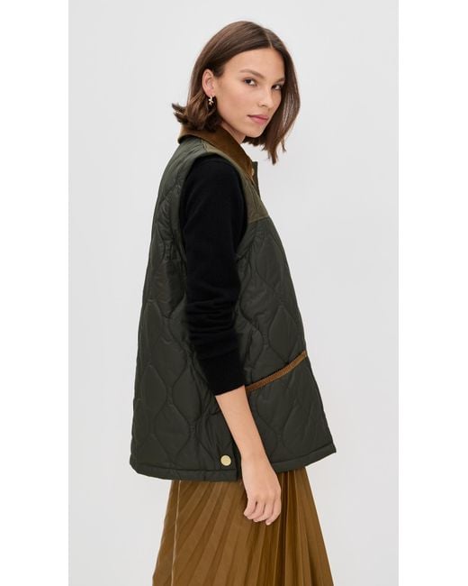 Barbour Green Lorrie Quilted Barn Jacket