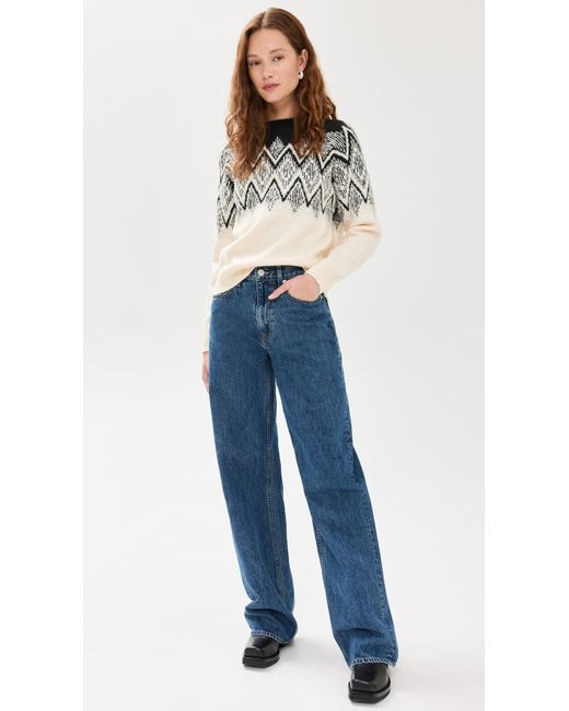 Varley Black Siren Relaxed Jacquard Sweater