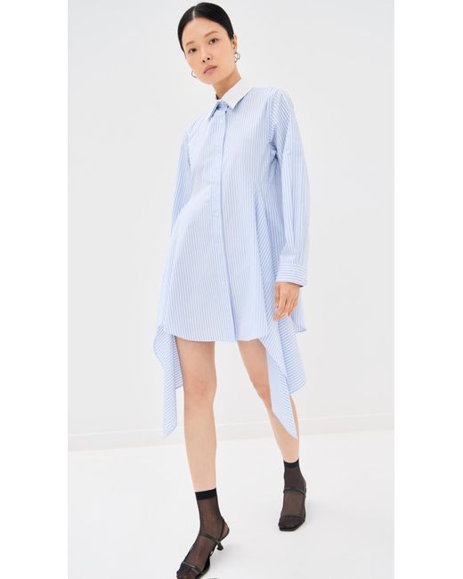 Monse Blue Cascade Front Shirt