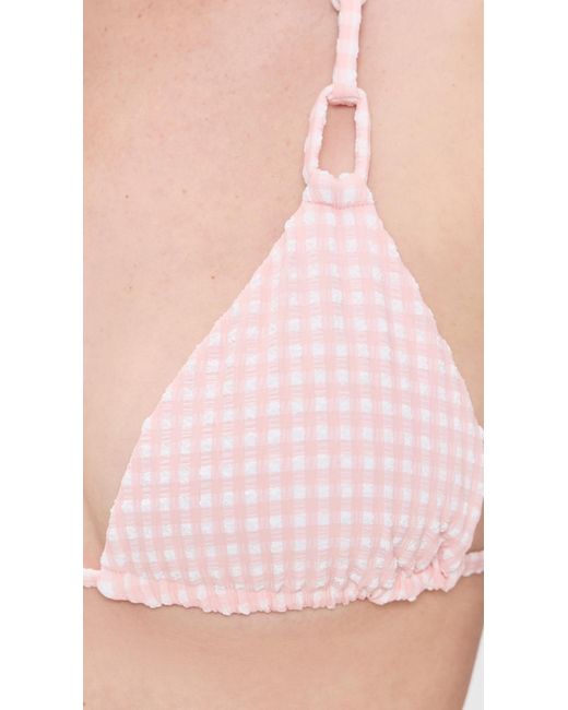 PQ Swim Pink Loop Triangle Bikini Top