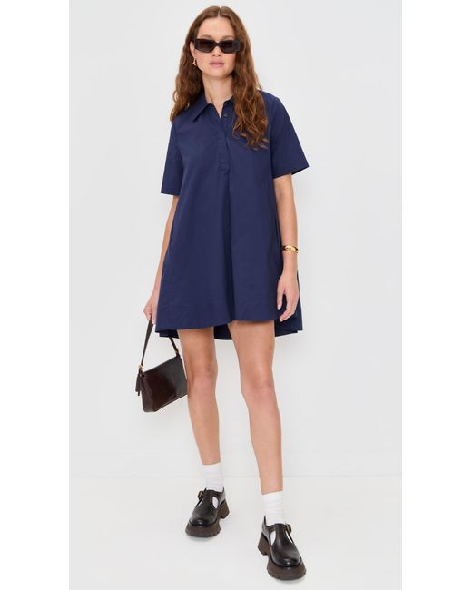 English Factory Blue Kaftan Mini Dress
