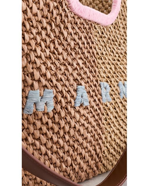 Marni Multicolor Raffia Clutch