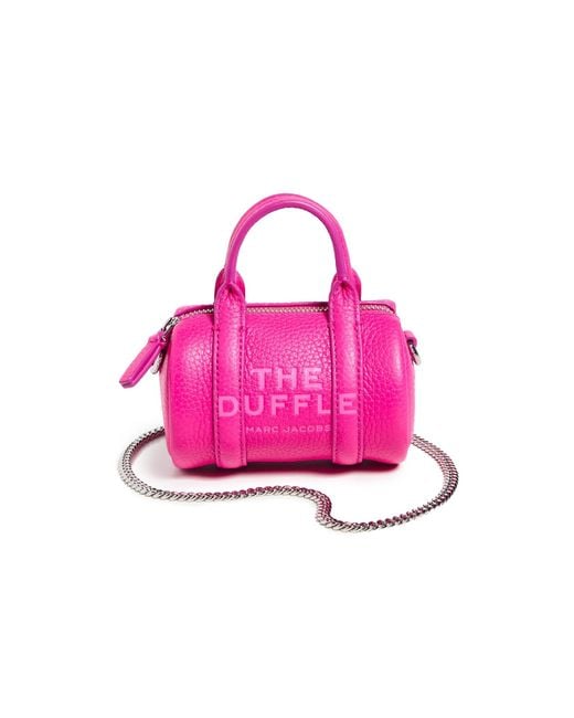 Marc Jacobs Pink The Leather Nano Duffel Crossbody