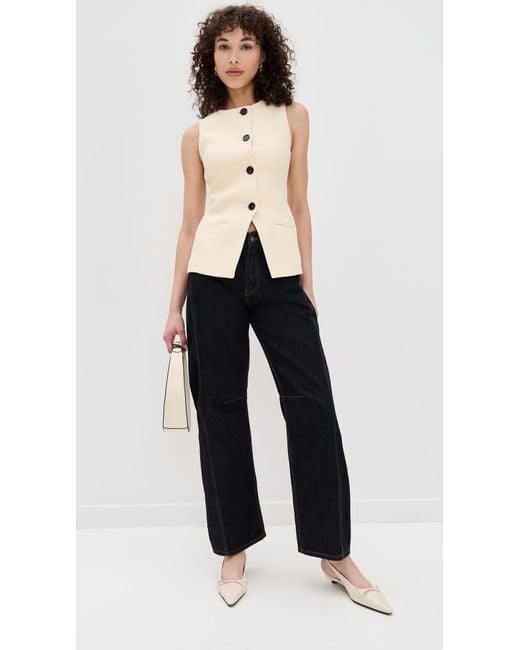 ALIGNE Black Leo Boucle Waistcoat