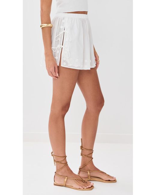Ulla Johnson White Nima Open Side Short Coverup