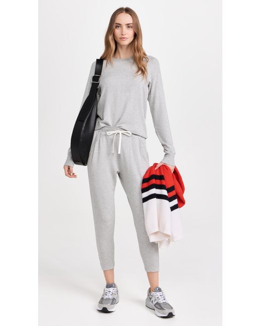 Splits59 White Warm Up Pullover