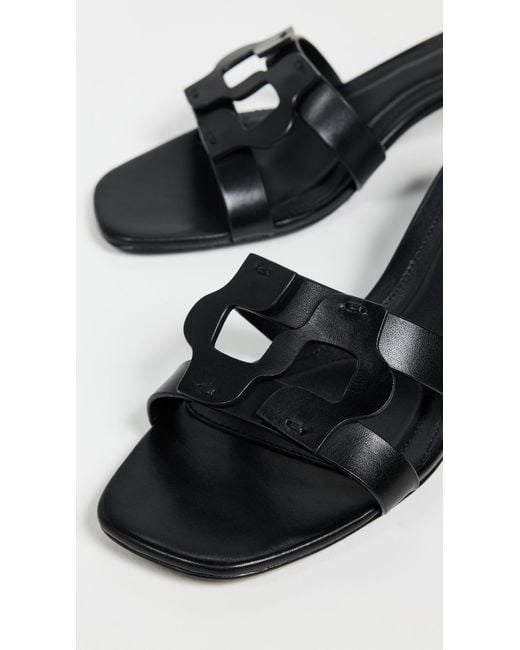 Jonathan Simkhai Black Monogram Block Heels