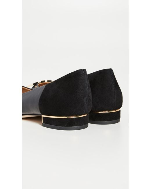Tory Burch Gigi Pointed Toe Flats in Black | Lyst