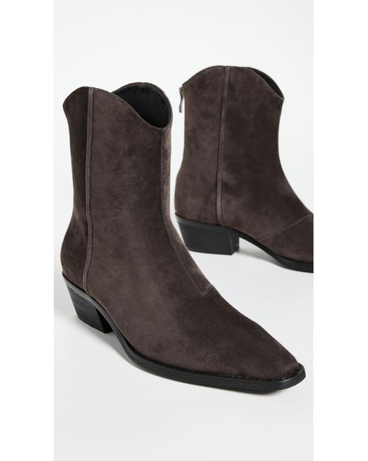 Black Suede Studio Black Reed Boots