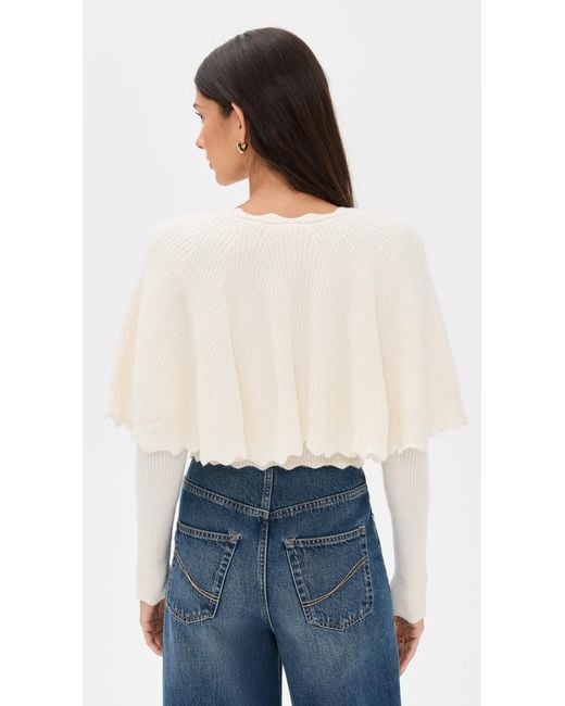 LoveShackFancy Blue Daelyn Cardigan