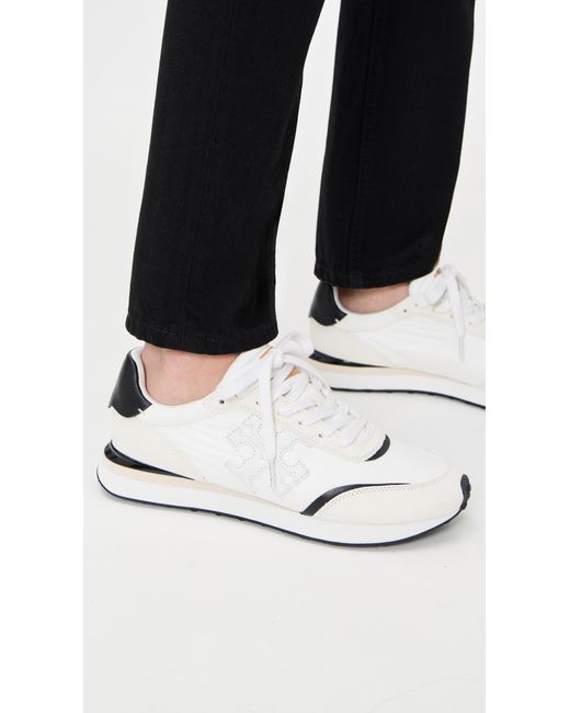 Tory Burch White Destiny Trainers