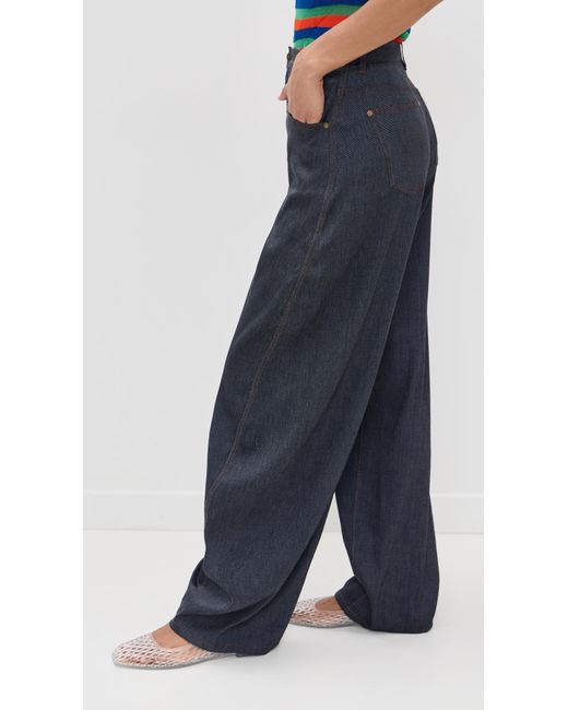 Staud Blue Harrison Pants