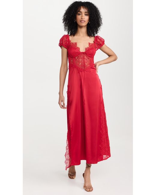 For Love & Lemons Red For Ove & Eon Caey Axi Dre